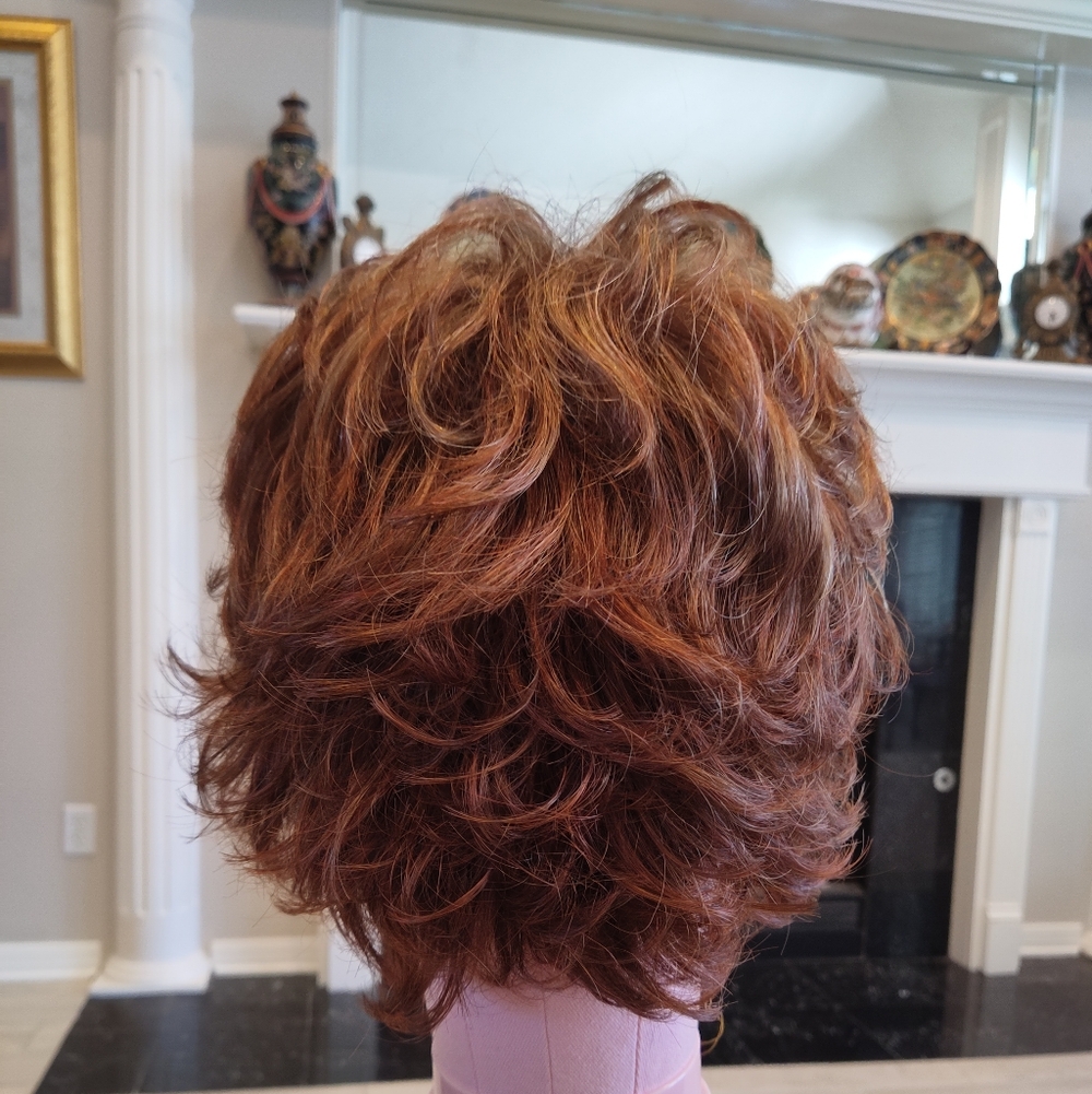 Jon Renau 5341 Bianca Wig 27mbf Strawberry Blonde Auburn Short Synthetic New - Picture 3 of 8